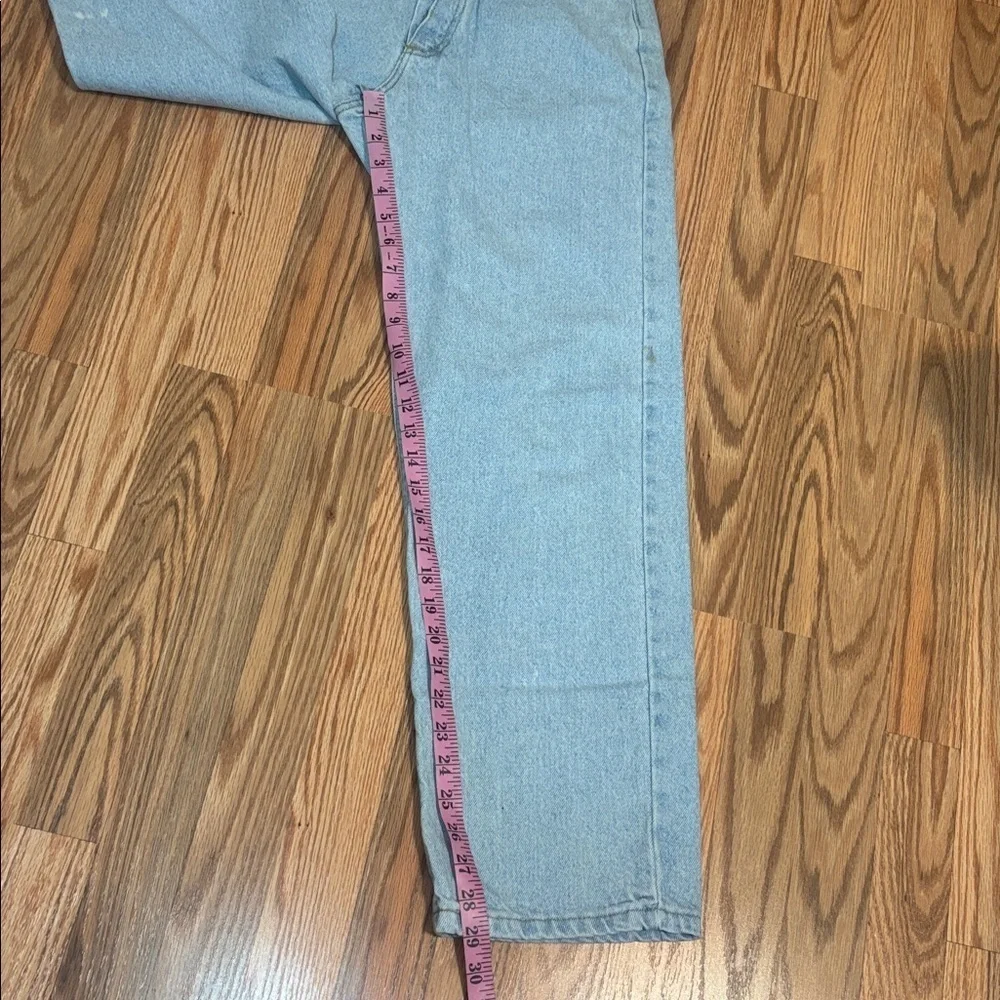 Lee Vintage High Rise Button Fly Light blue washed denim jeans, 7